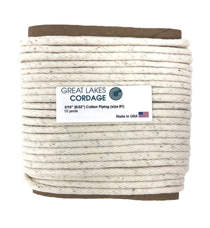 Cotton Piping Cord Size 1 [3/16" 6/32"] (10 Yards) 10 yards - NewNest Australia