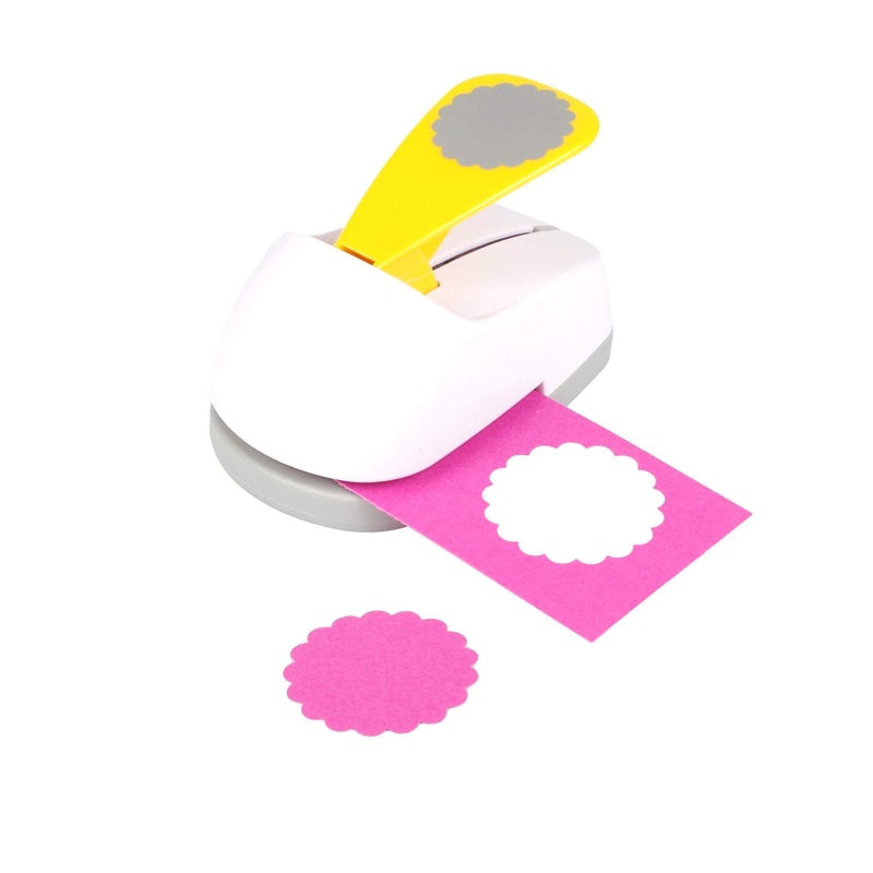 Craft Lever Punch 2 inch Circle Ware Punch DIY Handmade Paper Punch(White Circle Ware) - NewNest Australia