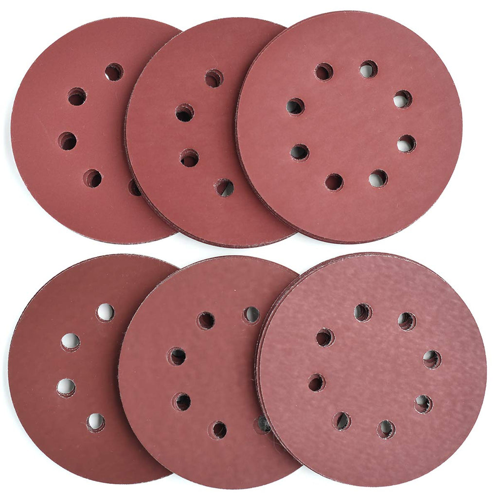 5-Inch 8-Hole Hook and Loop Sanding Discs, 600/800/1000/1200/1500/2000 Fine Grits Sandpaper for Random Orbit Sander, 60-Pack 600-2000 Fine Grit, 60-Pack - NewNest Australia