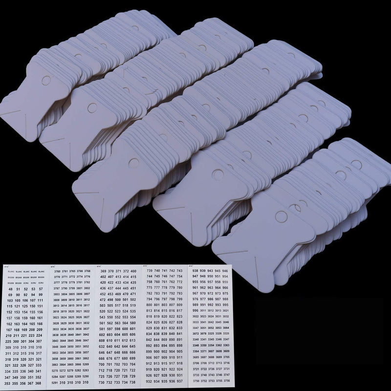 520 Pack Cardboard Floss Bobbins,Floss Cards for Wrap and Store Floss, Needlepoint and Craft Thread ，with 500 Color Number Labels, 500 bobbins - NewNest Australia