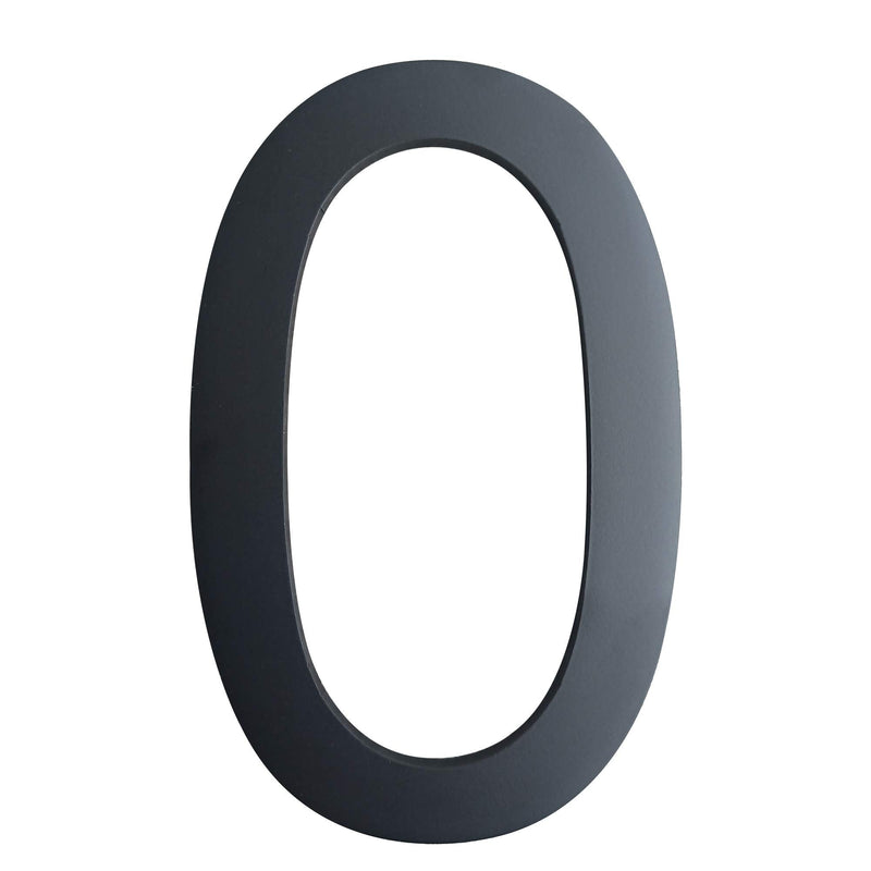 6 Inch House Numbers- Modern Floating Stainless Steel Home Address Number Elegant Black Finish,Number 0 - NewNest Australia