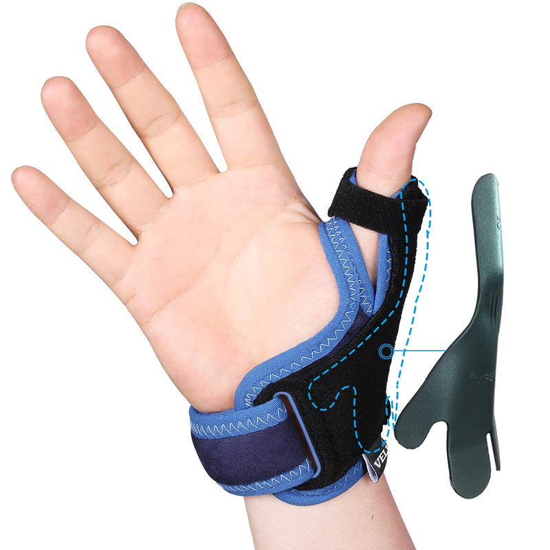 Velpeau Thumb Support Brace - CMC Joint Thumb Spica Splint for Pain Relief, Arthritis, Tendonitis, Sprains, Strains, Carpal Tunnel & Trigger Thumb Immobilizer - Wrist Strap - Left or Right Hands (Medium) S/M - NewNest Australia