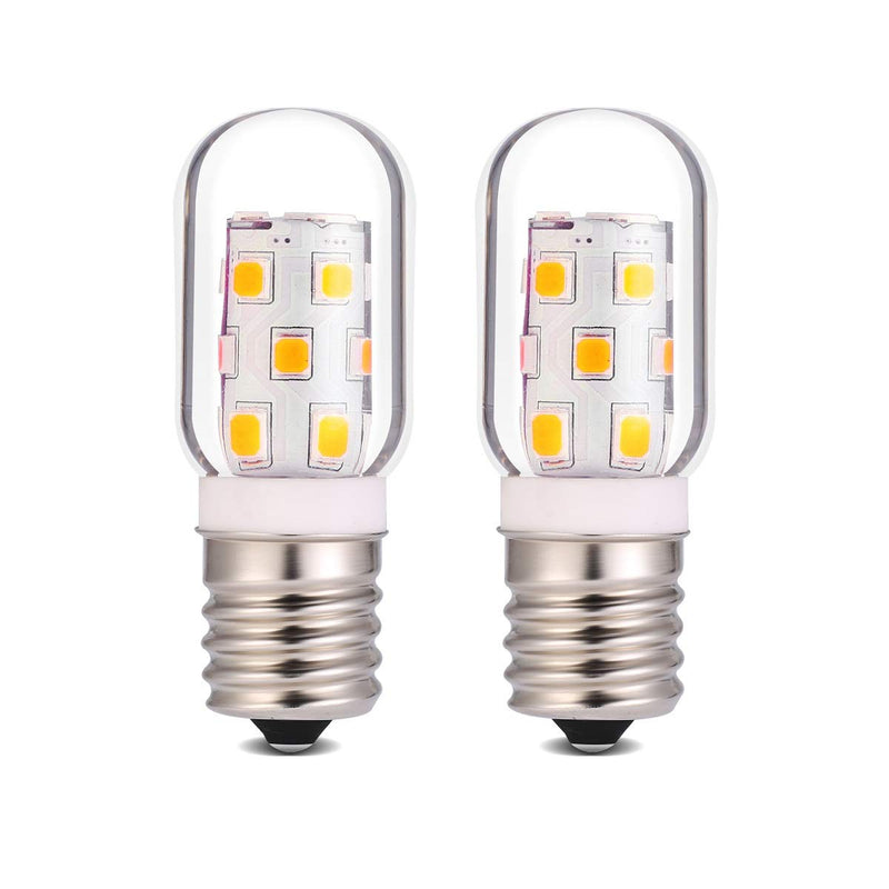 LED Microwave Light Bulb Over Stove Appliance Replacement 40W Incandescent for Refrigerator, Range Hood E17 Intermediate Base 3W 360lm dimmable Warmwhite 3000K Pack of 2 Warm White 3000K 2pcs - NewNest Australia