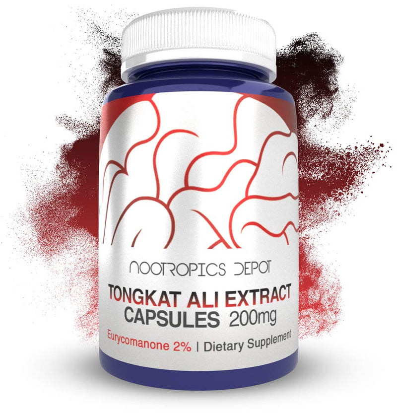 Tongkat Ali Extract Capsules | 200mg | 60 Count | 2% Eurycomanone by HPTLC | Eurycoma longifolia Root Extract 60 Count (Pack of 1) - NewNest Australia