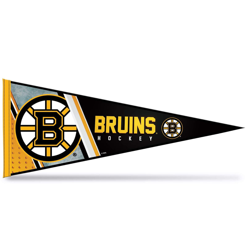 Rico Industries NHL Unisex 12" x 30" Soft Felt Pennant with Header Card Boston Bruins 12" x 30" Team Color - NewNest Australia