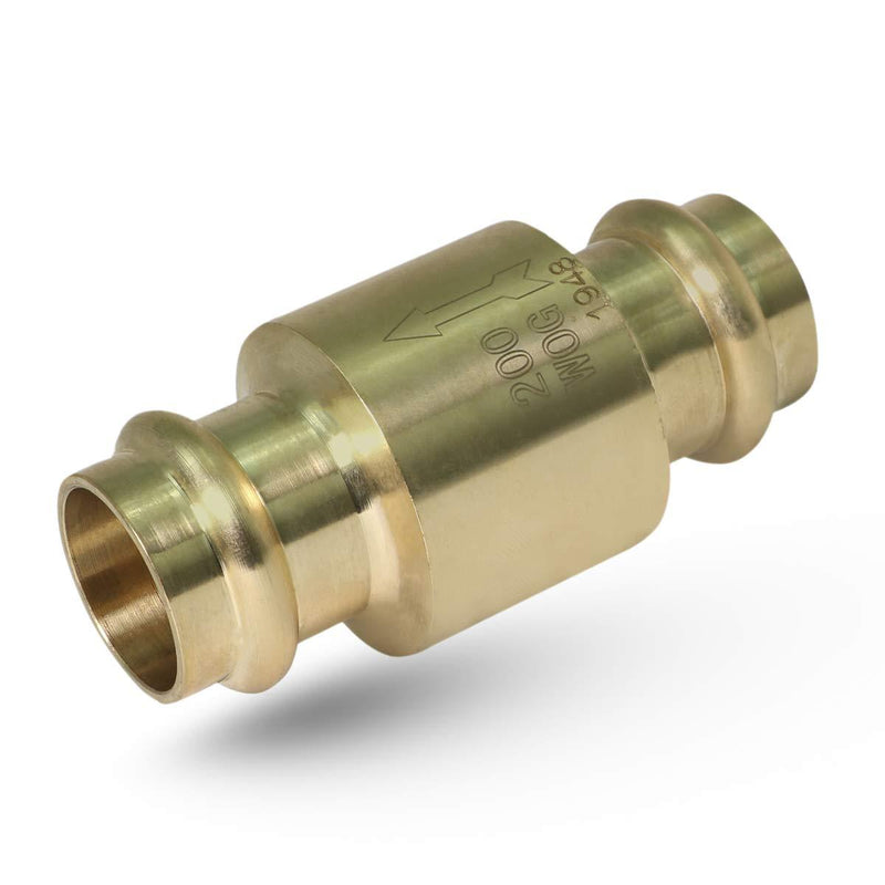 Midline Valve 372S256 Inline Spring Loaded Check Valve, Backflow Prevention Lead Free, 3/4 in. Press Connections, Cast Brass Single Pack 3/4 in. - NewNest Australia