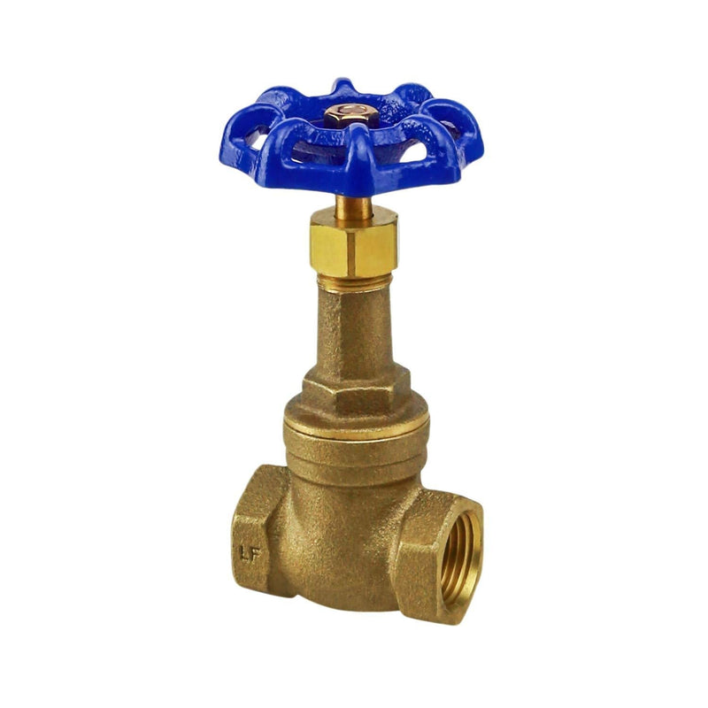 Midline Valve I44U256 Long Bonnet Gate Valve with Wheel Handle, Heavy Duty, Lead Free, Water Shutoff 3/4 in. FIP Connections, Cast Brass Single Pack 3/4 in. - NewNest Australia