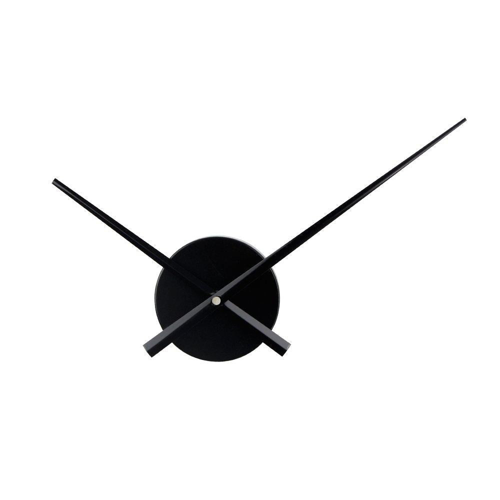 NewNest Australia - Amazlife 3D Clock Hands, DIY Large Clock Movement Mechanism with Long Spade Hand, 3D Wall Clocks Home Art Decoration (Black) Black 