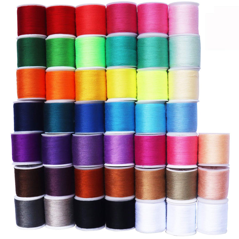 45 spools Sewing Thread Kits Polyester for Hand & Machine Sewing Total 4500yards 45 Rainbow spool - NewNest Australia