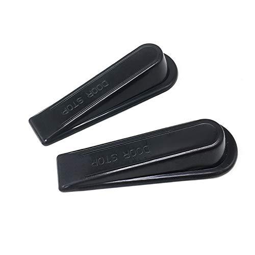 DragonFruitee Heavy Duty Door Stoppers, Rubber Door Wedge Anti-Slip Door Stopper Designed for Most Floor Surfaces - Ideal for Office, Home, Kitchen Door ( Pack of 2) - Black - NewNest Australia