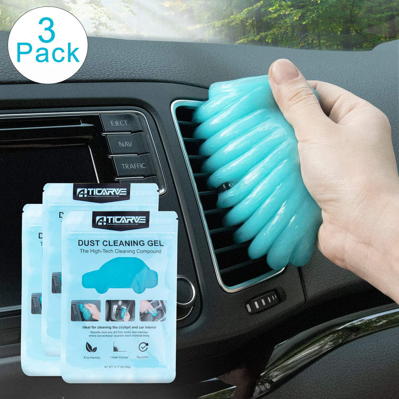 Cleaning Gel for Car Detailing Putty Car Vent Cleaner Goo Cleaning Putty Gel Auto Detailing Tools Car Interior Cleaner Dust Cleaning Mud for Cars Dust Cleaner Slime Keyboard Cleaner Gel (3Pack) - NewNest Australia