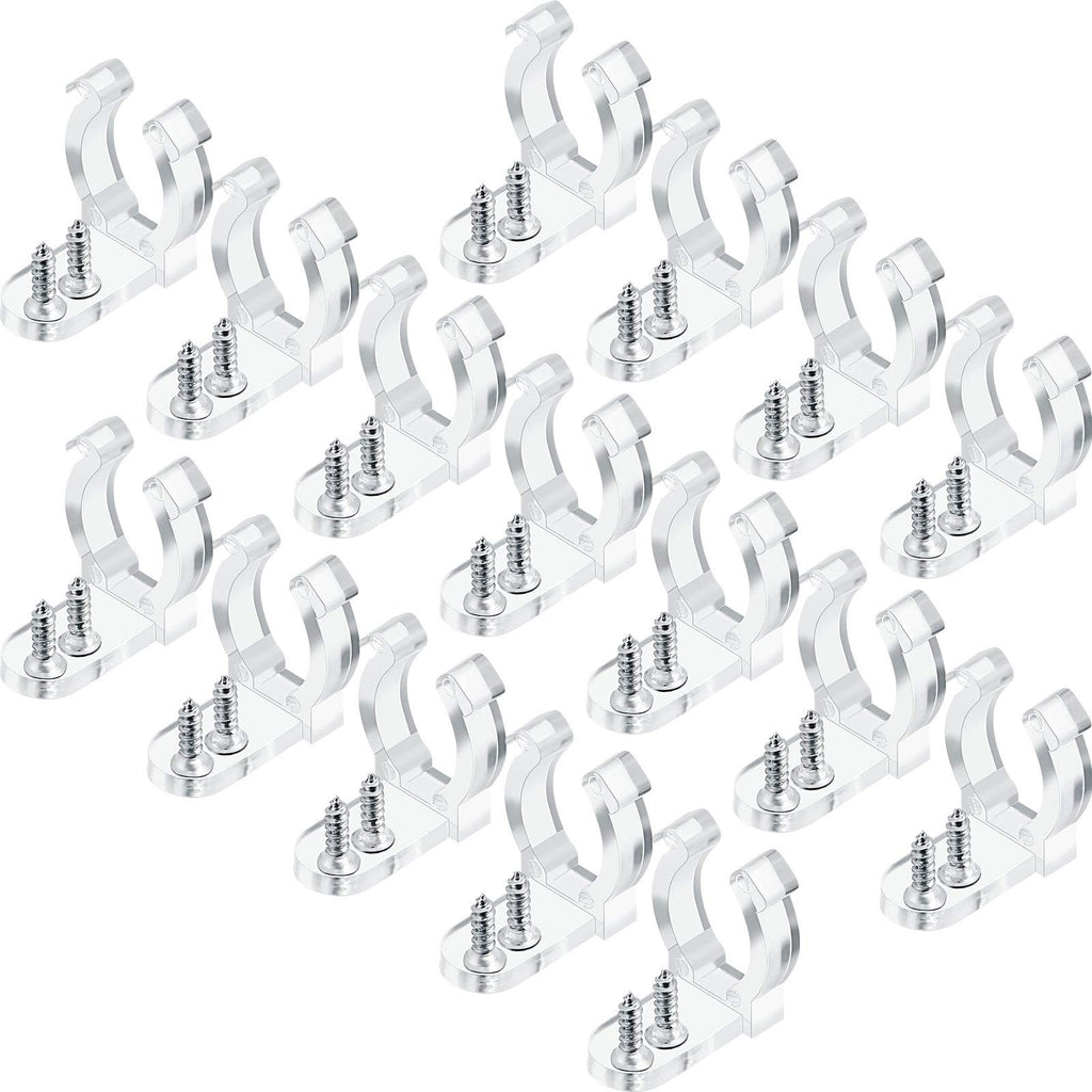 150 Pieces 1/2 Inch LED Rope Light Clips Holder with 300 Pieces Screws Clear PVC Mounting Rope Light Mounting Clips for Wall Mount LED Light, Family Parties and Wedding Ceremonies - NewNest Australia