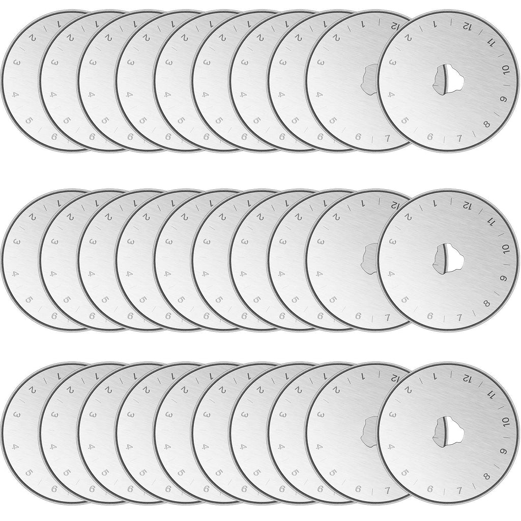 30 Pieces 45 mm Rotary Cutter Blade Round Quilting Blades Rotary Replacement Cutting Blade Sewing Cutter Blade for Quilting, Stitching, Patchwork, Crafts and Sewing - NewNest Australia