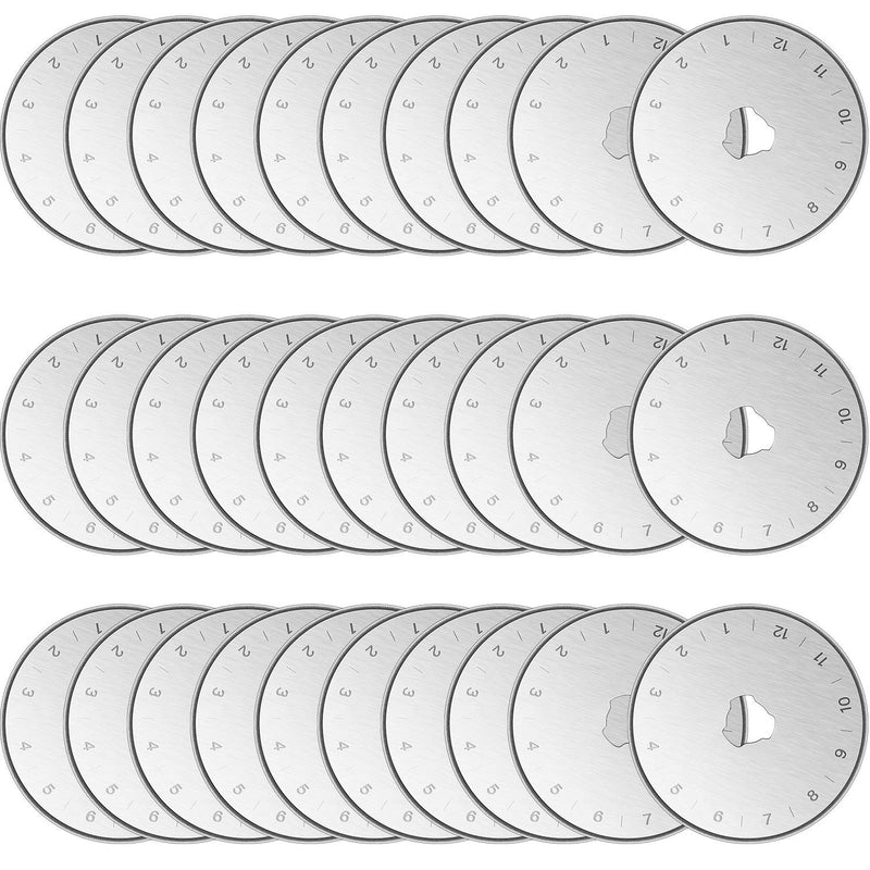 30 Pieces 45 mm Rotary Cutter Blade Round Quilting Blades Rotary Replacement Cutting Blade Sewing Cutter Blade for Quilting, Stitching, Patchwork, Crafts and Sewing - NewNest Australia