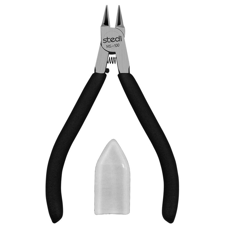 stedi 4.7-inch Model Nipper, with Sharp Thin Blade and Blade Case Plastic Model Tools, Sprue Cutter for Gundam Building Repairing and Fixing, Black MS-100(Black) - NewNest Australia
