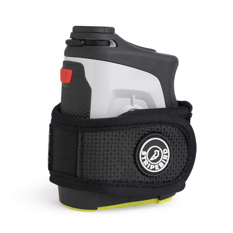 Stripebird - 2.0 Slim Golf Magnetic Rangefinder Wrap Mount (Form Fitting Strap) - Easily Access Range Finder Device While You Golf - Buckle-Less Strap Stealth Black - NewNest Australia