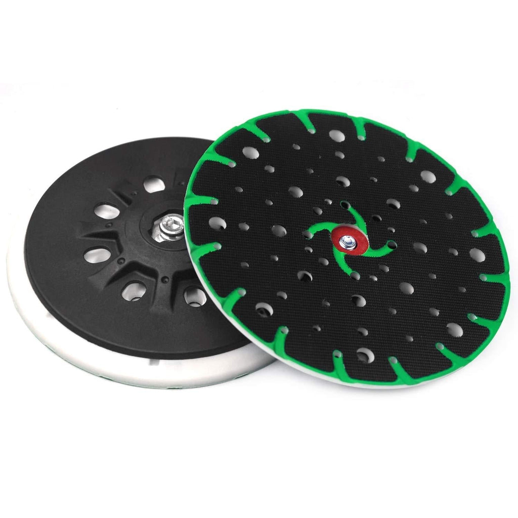 POLIWELL 6 Inch(150mm) 17/48-Hole Dust-Free M8 Thread (Soft) Back-up Sanding Pad Grinding Pad for 6" Hook&Loop Sanding Discs, M8 and 5/16-24" Thread for FESTOOL Grinder Accessories, Pack of 1 Soft - NewNest Australia