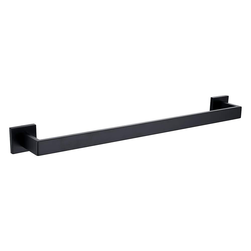 TASTOS 23.6 Inch Black Single Towel Bar Rack, SUS 304 Stainless Steel Bathroom Towel Bar Heavy Duty Towel Holder Kitchen Towel Rod, Wall Mount with Screws Towel Bar Rod Matte Black Finish 23.6-Inch - NewNest Australia