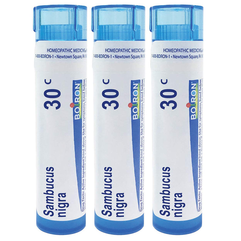 Boiron Sambucus Nigra 30c Homeopathic Medicine for Hoarseness with Painful Cough and Nasal Congestion, 3 Count, 3 Count - NewNest Australia
