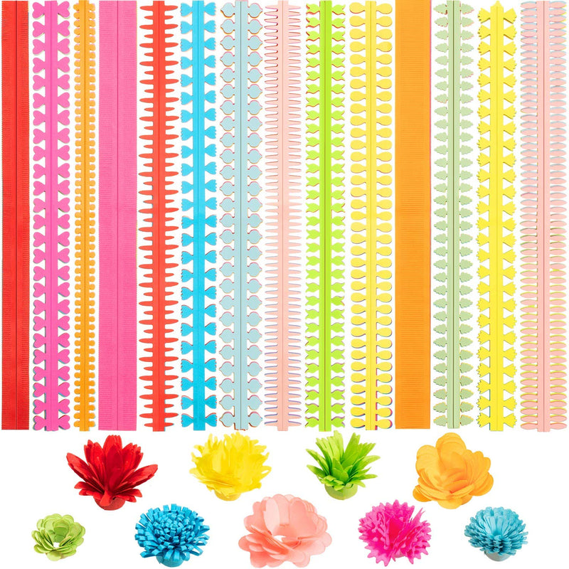 252 Pieces Paper Quilling Flower Quilling Art Strips DIY Flowers Petal Quilling Paper Strips Colorful Paper Quilling Patterns Tool for Handmade Art Crafts, 14 Types, 9 Colors - NewNest Australia