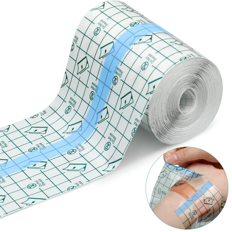 Transparent Stretch Adhesive Bandage Waterproof Bandage Clear Adhesive Bandages Dressing Tape for (4 inch × 10.94 Yard) 4x393.8 Inch (Pack of 1) - NewNest Australia