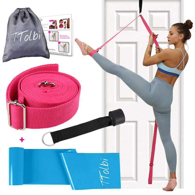 TTolbi Leg Stretcher: Stretching with Door Stretch Strap for Flexibility | Splits Trainer : Dance Equipment for Stretching in Ballet, Cheerleading, Gymnastics Rose - NewNest Australia