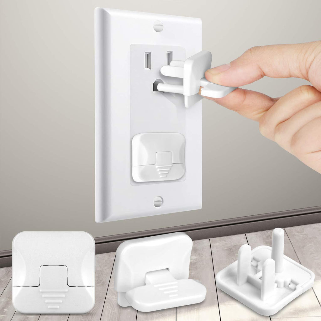 Outlet Covers Baby Proofing with Hidden Pull Handle (55 Pack) 3-Prong Child Proof Socket Covers Safety Power Outlet Plug Covers Electric Outlet Protectors Childproof Outlet Cap - NewNest Australia