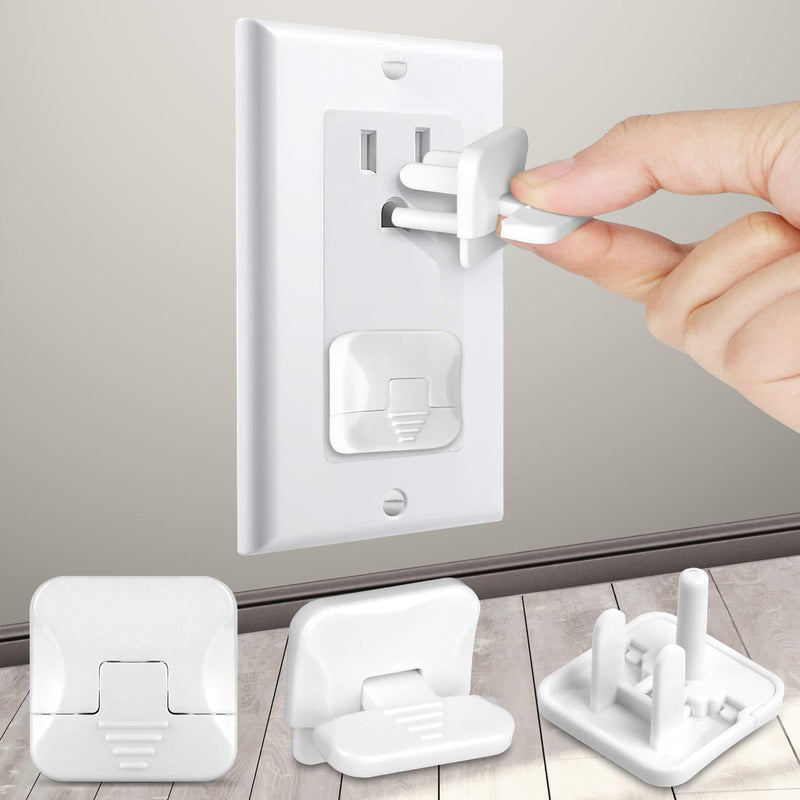 Outlet Covers Baby Proofing with Hidden Pull Handle (55 Pack) 3-Prong Child Proof Socket Covers Safety Power Outlet Plug Covers Electric Outlet Protectors Childproof Outlet Cap - NewNest Australia