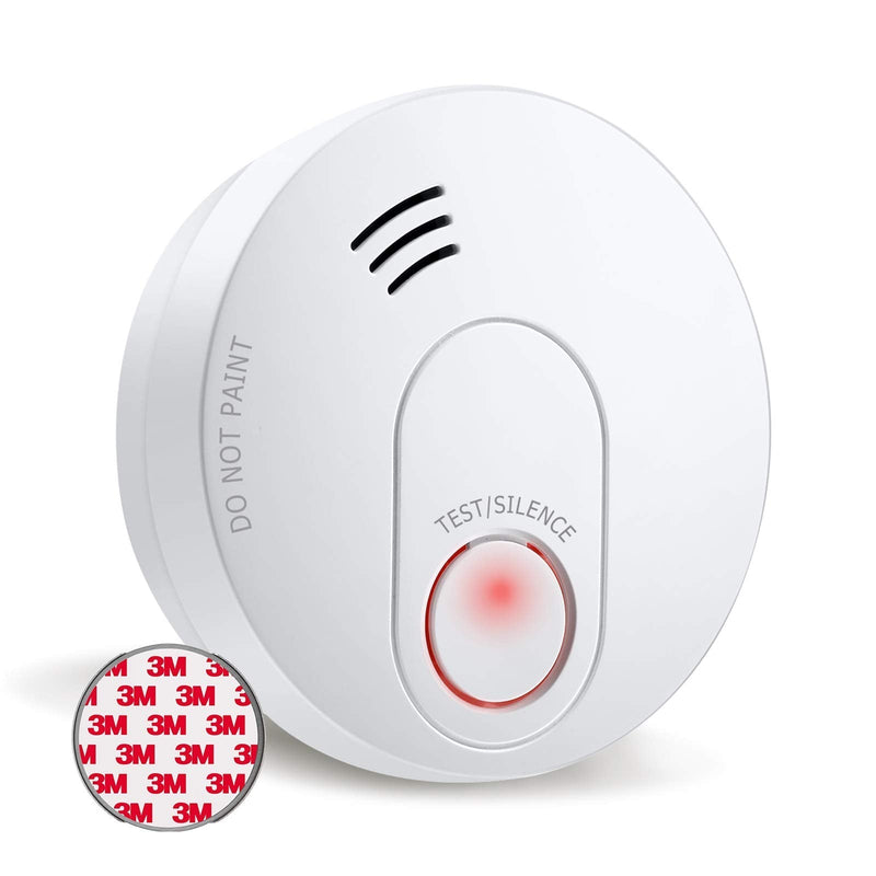 SITERLINK Smoke Detectors 10-Year Battery Operated, Photoelectric Sensor Smoke Alarm with Test-Silence Button, UL Listed Fire Alarms Smoke Detectors with LED Lights for Home, GS526A (1 Pack) 1 PACK - NewNest Australia