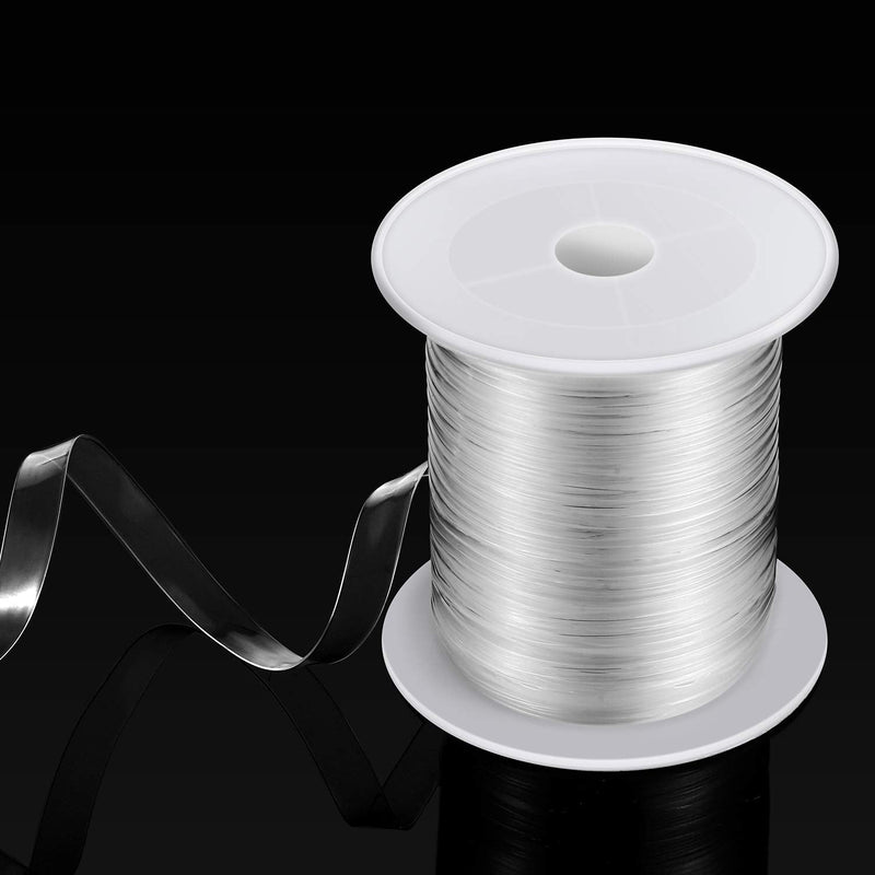 BBTO Clear Elastic Strap Lightweight Elastic Clear Bra Strap for Cloth Sewing Project (16 Yards x 0.12 Inch) 16 Yards x 0.12 Inch - NewNest Australia