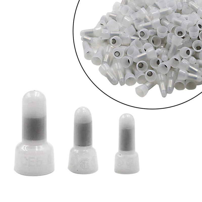 Qjaiune 600Pcs Closed End Crimp Terminal Transparent Protective Closed End Wire Crimp Connector Cap (CE1/ CE2/ CE5) 600Pcs CE1 CE2 CE5 - NewNest Australia