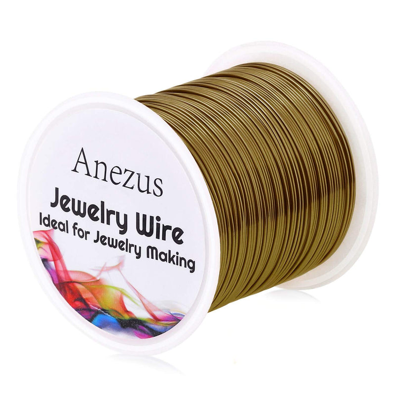 22 Gauge Jewelry Wire, Anezus Craft Wire Tarnish Resistant Copper Beading Wire for Jewelry Making Supplies and Crafting (Antique Bronze) Antique Bronze - NewNest Australia