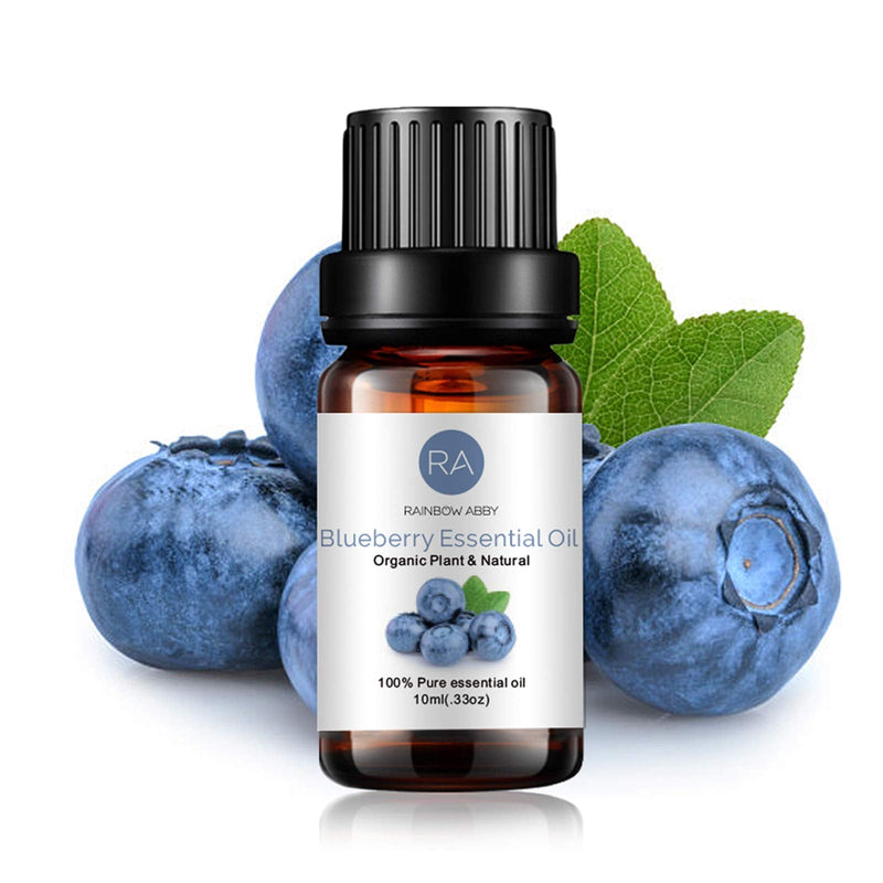 Blueberry Essential Oil 100% Pure Oganic Plant Natrual Flower Essential Oil for Diffuser Message Skin Care Sleep - 10ML Blueberry - NewNest Australia