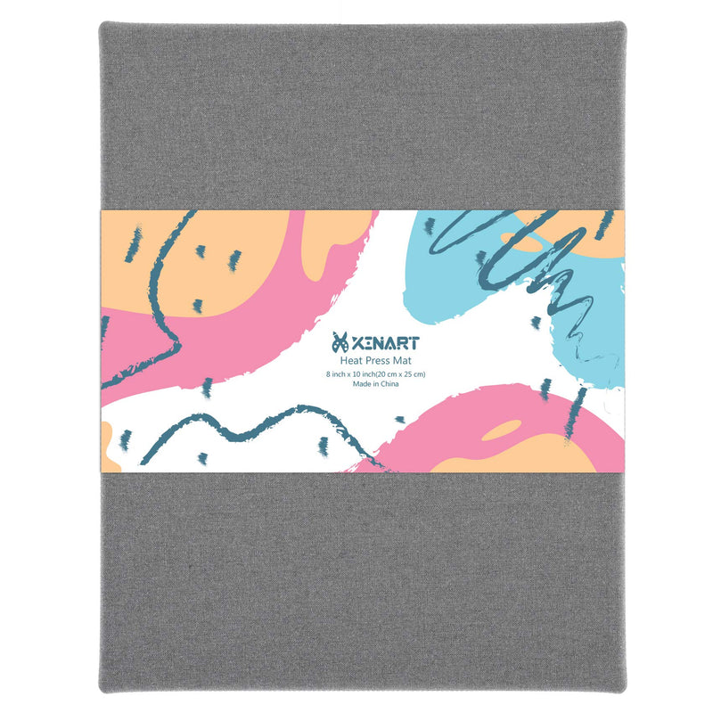 XINART Heat Press Mat for Cricut Easypress(8x10 inch) Cricket Double-Sided Ironing Mat for Craft Vinyl Ironing Insulation Transfer Heating Mats for Easypress 2 S-Heat Press Mat-Gray 8x10 Inch - NewNest Australia