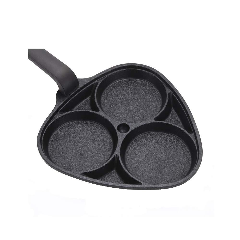 Kitchen Flower Cookin Clover 3 Divider Non Stick Egg Frying Pan (22cm x 21cm) - NewNest Australia