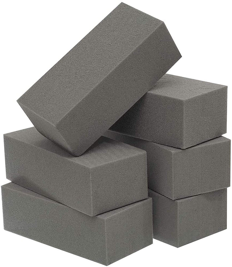 Crafare 6pc Dry Floral Foam Bricks, Florist Styrofoam Blocks for Artificial Flower Arrangement and Holiday Crafts Supply - NewNest Australia