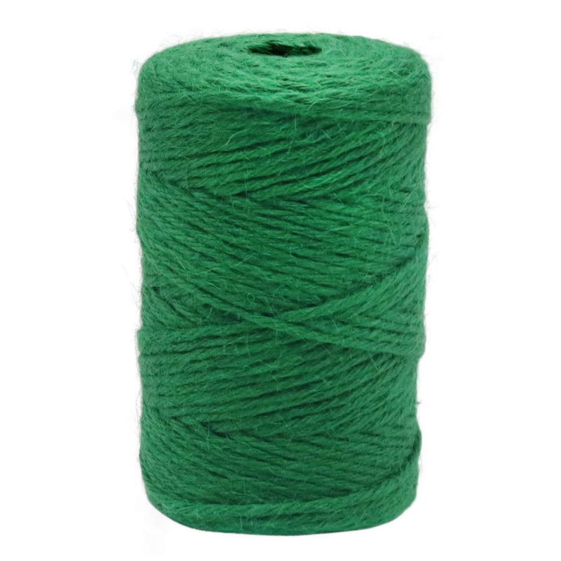 Tenn Well Green Garden Twine, 328 Feet 3mm Thick Jute Twine String for Crafting, Gift Wrapping, Gardening, DIY Projects - NewNest Australia