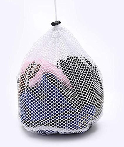 NewNest Australia - Mesh Laundry Bag with Drawstring,19.6×27.5 inch Large Laundry Bags Drawstring Bra Underwear Products Laundry Bags Baskets Mesh Bag Household Cleaning Tools Accessories Laundry Wash Care (white A) White a 