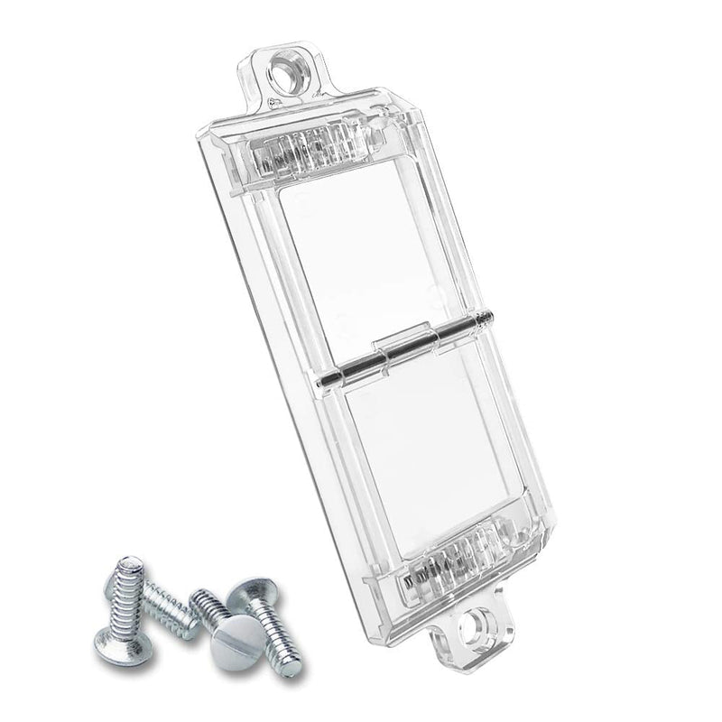 Rocker Light Switch Guard, ILIVABLE Child Proof Switch Plate Cover Guard Protects Your Lights or Circuits from being Accidentally Turned On or Off by Children and Adults (Clear) Clear - NewNest Australia