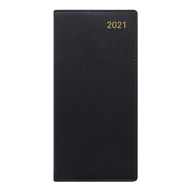 LETTS 2021 Sterling - Weekly/Monthly Planner, Horizontal, Black, 6.5 x 3.125 inches (C33SBK-21) - NewNest Australia