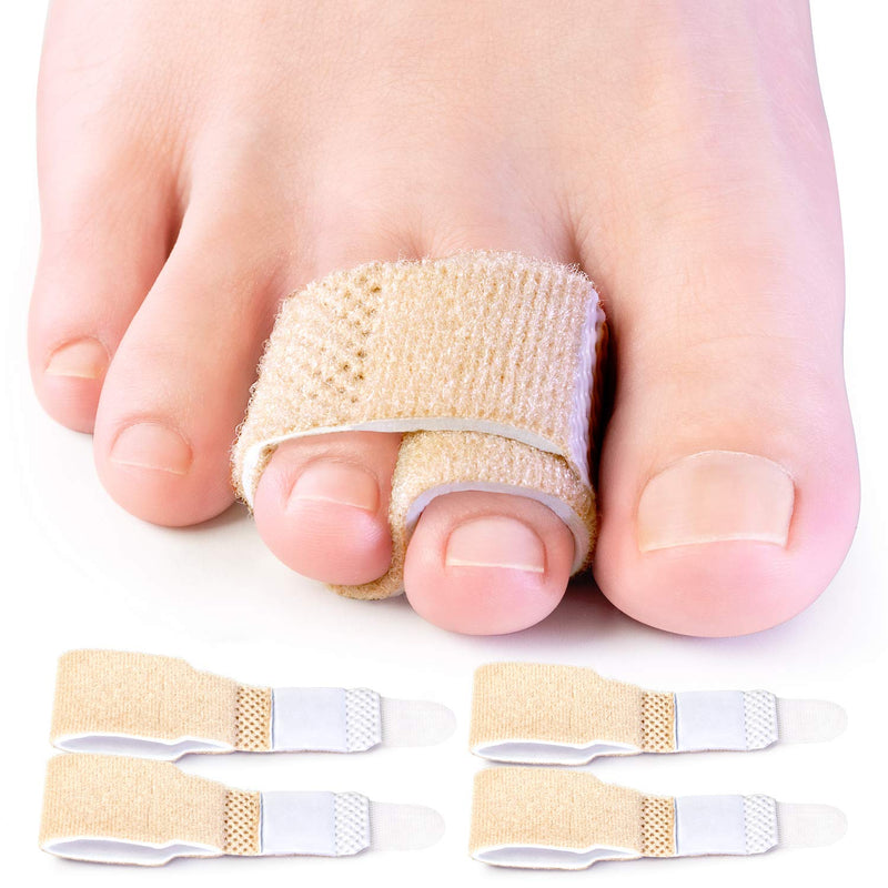 Bukihome Hammer Toe Straighteners for Bent Toes, 4 PCS Toe Splints, Toe Corrector, Toe Wraps for Curled Toes, Crooked Toes and Hammer Toes - NewNest Australia