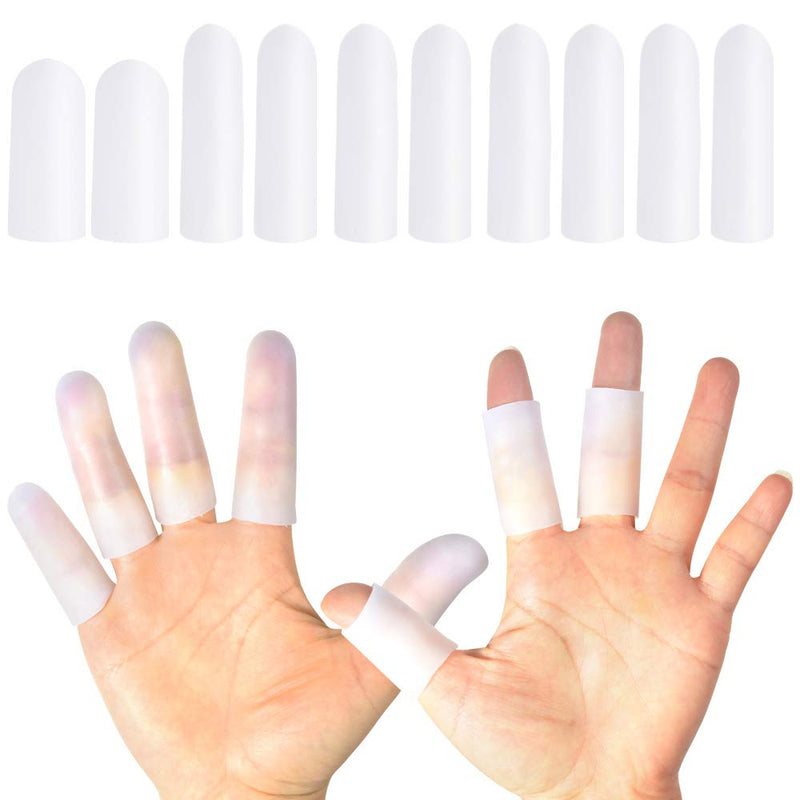 HioIoiH Silicone Finger Protectors 10 Pack, Gel Finger Cots & Protector,Relief from Pain of Finger Tips Cracked, Arthritis - NewNest Australia