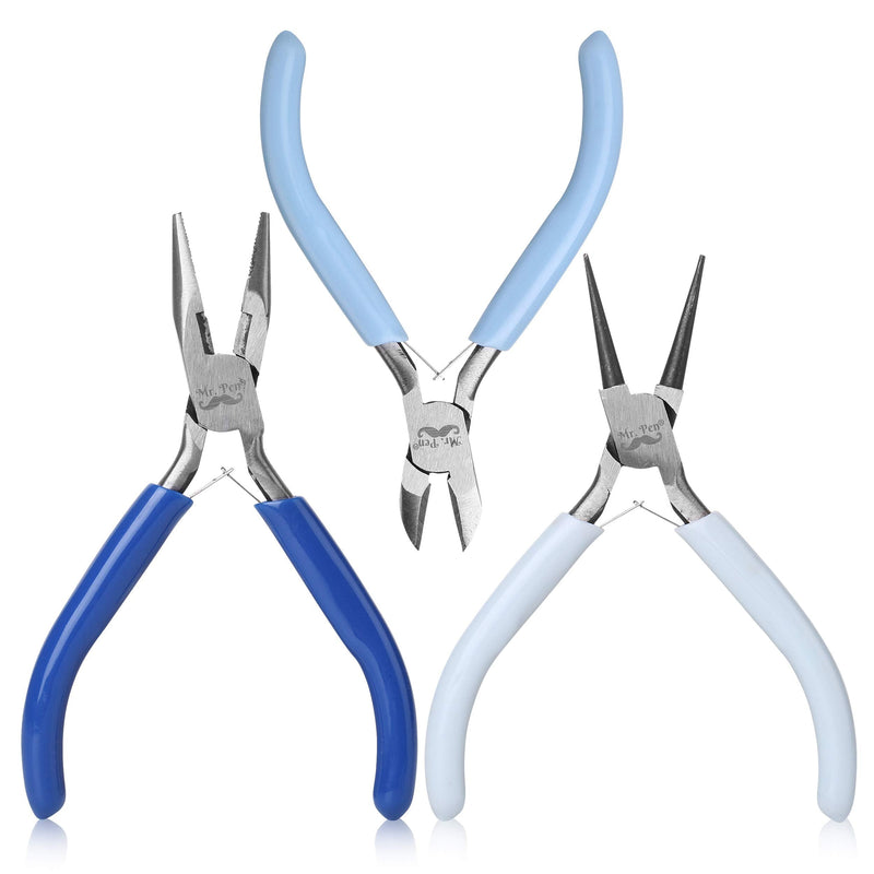 Mr. Pen- Jewelry Pliers, 3 Pack, Jewelry Making kit, Pliers for Jewelry Making, Mini Pliers, Wire Cutters for Jewelry Making, Chain Nose Pliers, Craft Pliers, Earring Pliers - NewNest Australia