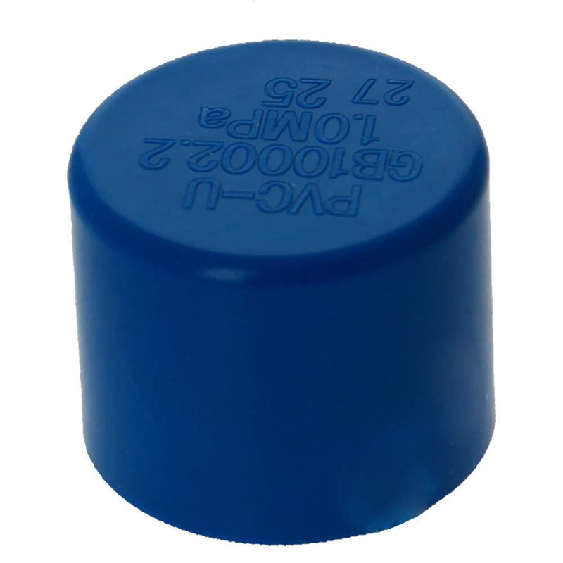 MroMax 25mm PVC Pipe Cap Fitting, Slip Socket External End Caps Tubing Post Marine Safety Stretchable Blue 10Pcs 10pcs 25mm - NewNest Australia