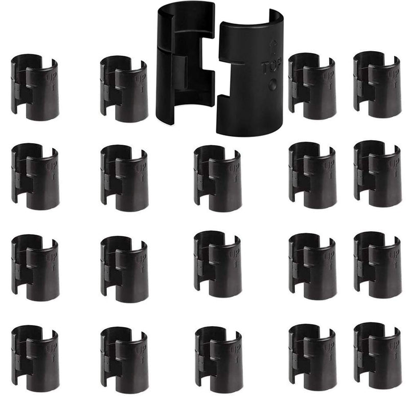 Wire Shelf Clips, Wire Shelving Shelf Lock Clips 20 Pairs 40 Pieces for 1" Post,Shelving Sleeves, Fits with Thunder Group, Alera, Honey Can Do, Eagle, Regency, Metro - NewNest Australia