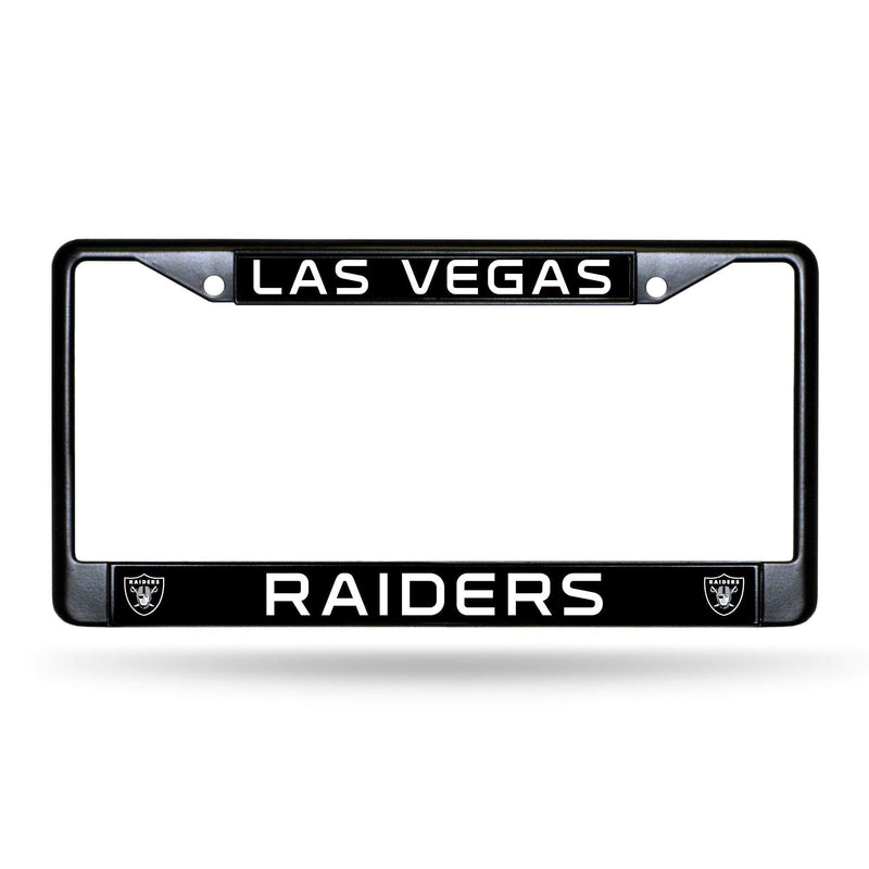 Rico Industries NFL Las Vegas Raiders Standard Chrome License Plate Frame, Black, 6 x 12.25-inches - NewNest Australia