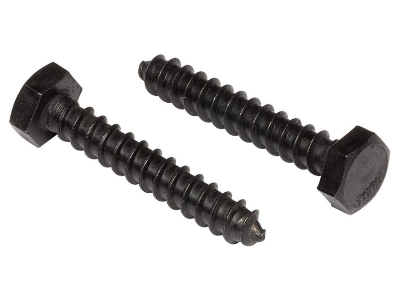 1/4" x 1-1/2" Stainless Steel Hex Lag Bolts (25 pcs) Black Oxidized in USA by Makers Bolt 1/4 x 1-1/2 (25 pcs) - NewNest Australia
