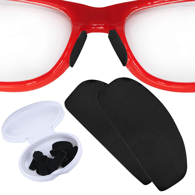 Setex Gecko Grip 1mm Anti Slip Eyeglass Nose Pads, (5 Black Pair) USA Made, Innovative Microstructured Fibers, 1mm x 7mm x 16mm 5 Black Pairs - NewNest Australia