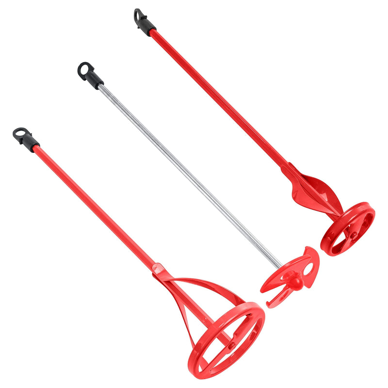 TCP Global Set of 3 Paint, Epoxy Resin, Mud and Cement Mixer Blades - Power Drill Stirring Tools - 14" Ribbon Mixing Paddles with 5/16" Hex Head Shafts, 1 Mini Mixer - Mix Gallon, Quarts - Concrete Medium - NewNest Australia