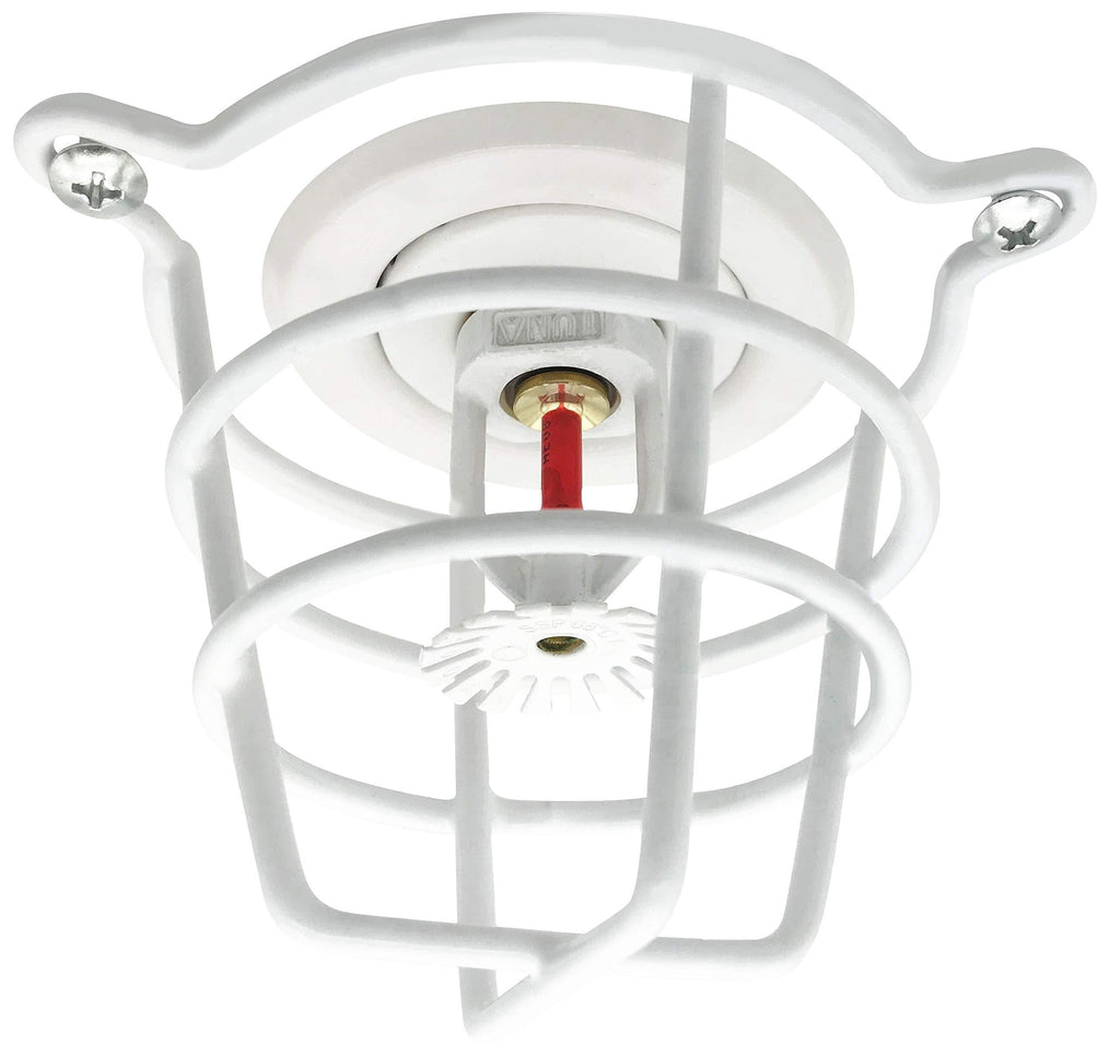 Happy Tree (5 Pack) White Fire Sprinkler Head Guard Cover for Both 1/2" & 3/4" Fire Head for Protecting Flush Mount & Side Wall & Pendent Head Semi - Recessed Sprinkler Head Cage 5 Pack - NewNest Australia